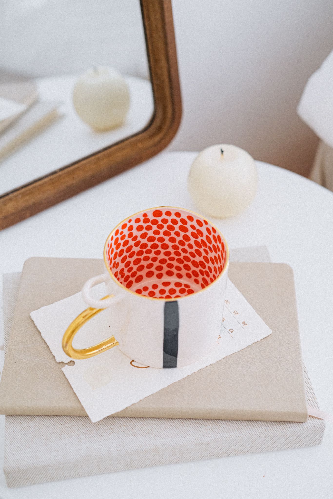 Ceramic Cup Spotted