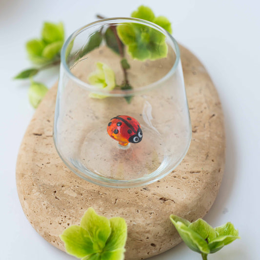 Marienkäfer Glas
