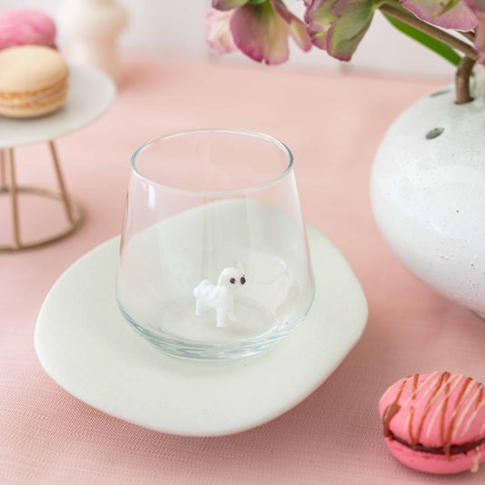 Dog Glass (White)